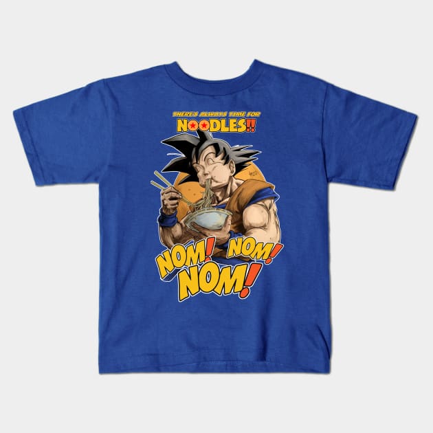 Z Noodles Kids T-Shirt by marcosmp